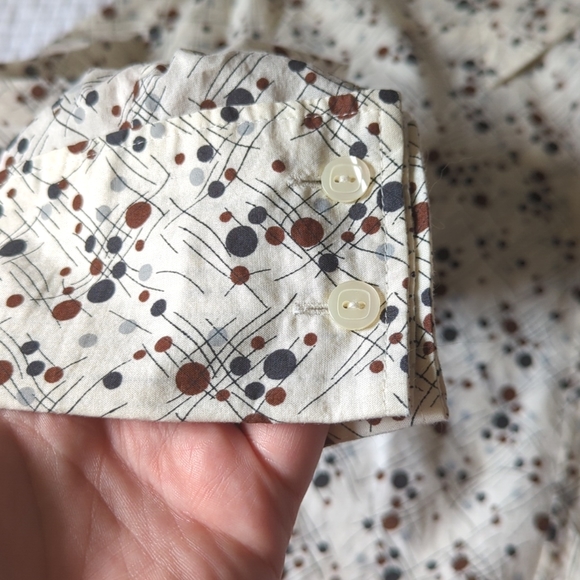 Mexx Button Up French Cuff Patterned Shirt - Picture 4 of 7